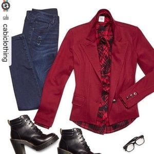 Cabi #3175 Outing Blazer Rhubarb Blazer 4